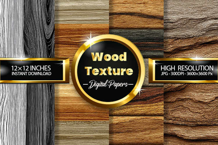 Wood Texture Woodgrain Texture Digital Papers - 04 Variation