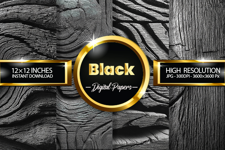 Black Wood Texture Image 22