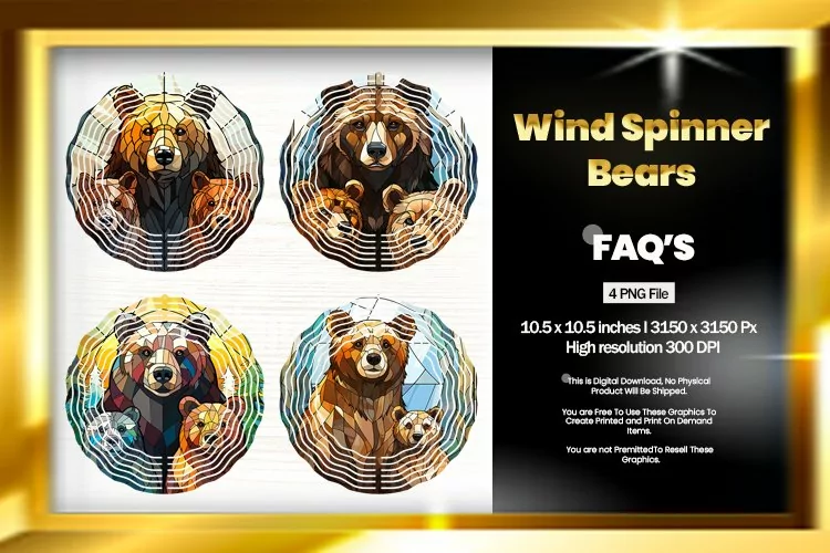 Bear Wind Spinner Sublimation - 04 Variations