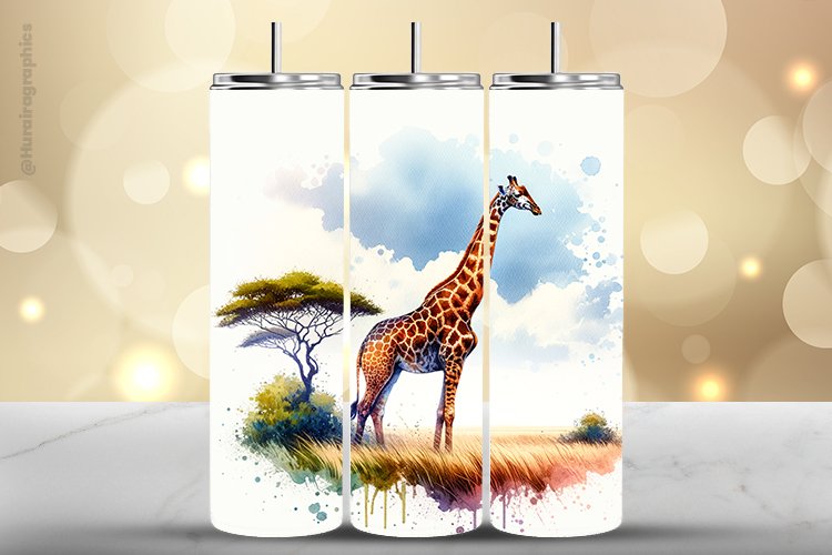 Girraffe Tumbler Wrap| Tumbler Sublimation Wrap