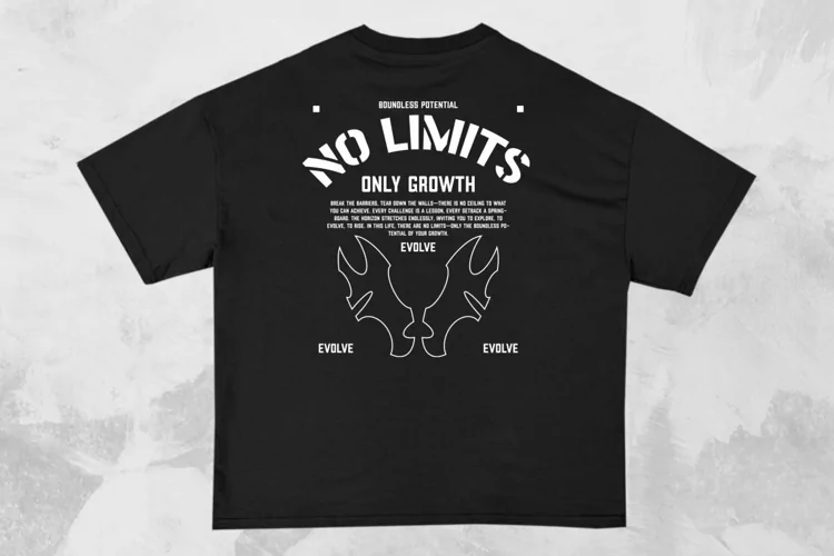No Limits Streetwear Typography T-shirt Design