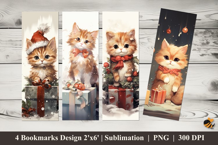 Cat Gift Bookmarks Sublimation Design
