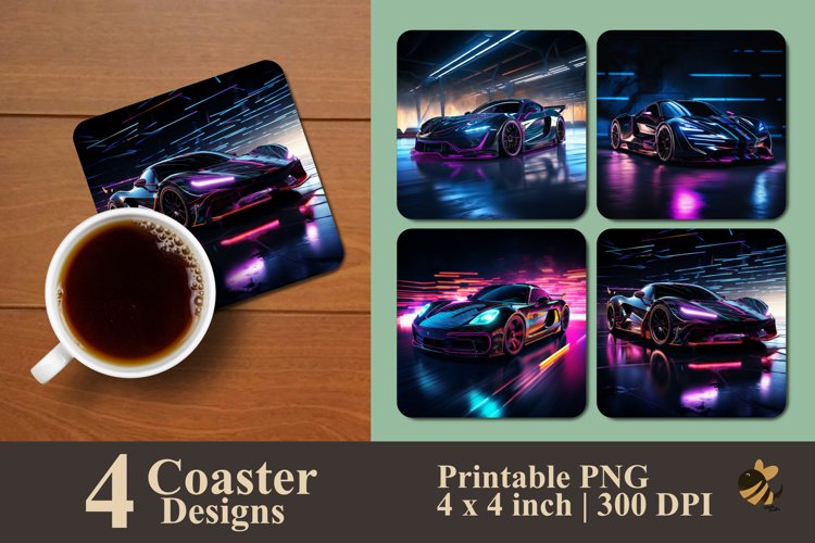 Car Coaster Sublimation Designs Image 21