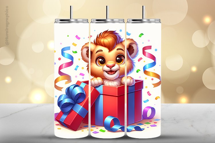Lion Tumbler Wrap| Tumbler Sublimation Wrap