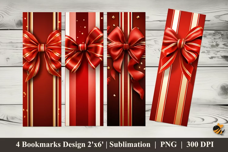 Gift Flowers Bookmarks Sublimation Design