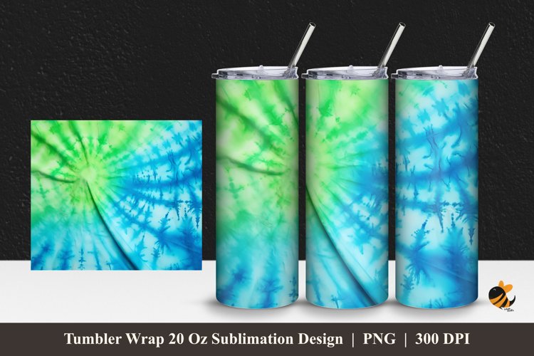 Caribbean Tumbler Wrap Sublimation Design 1 example image 1