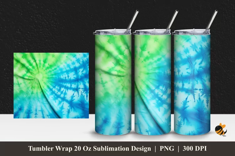 Caribbean Tumbler Wrap Sublimation Design 1
