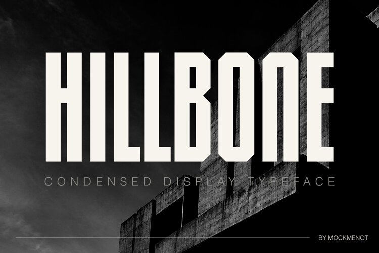 Hillbone - Condensed Display Font example image 1