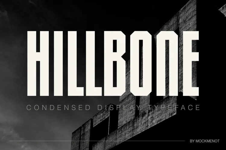 Hillbone - Condensed Display Font