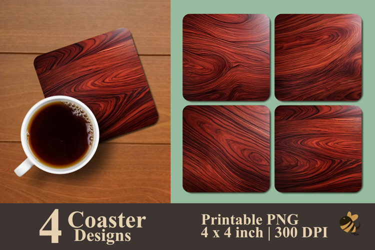 Redwood Majestic Coaster Sublimation Design