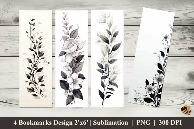 Few Leaves Bookmarks Sublimation Design