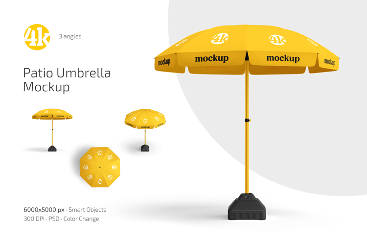 Patio Umbrella Mockup Set
