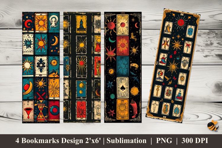 Divination Card Bookmarks Sublimation Design