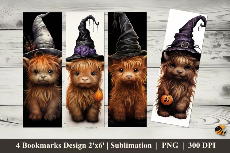 Cute Baby Animals Bookmarks Sublimation Design