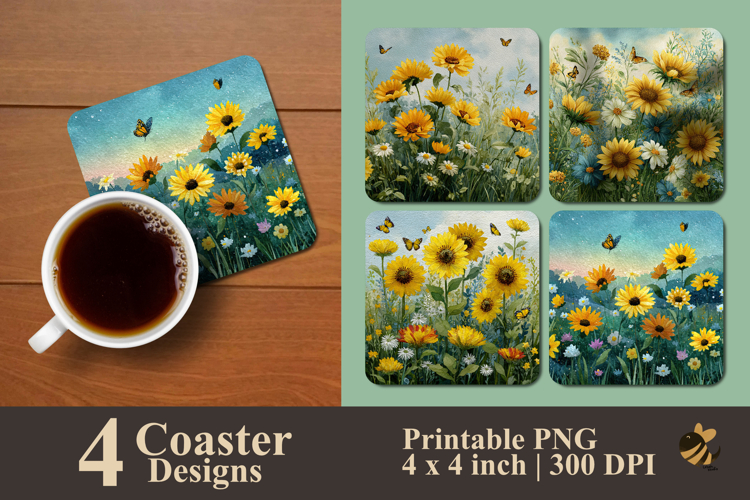 Watercolor Sunflower Clipart Image 5