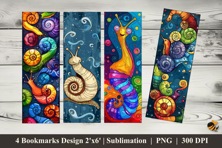 Fantasy Snail Sublimation Design