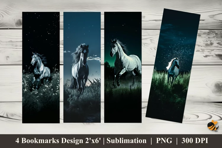 Light Painting Bookmarks Sublimation Design