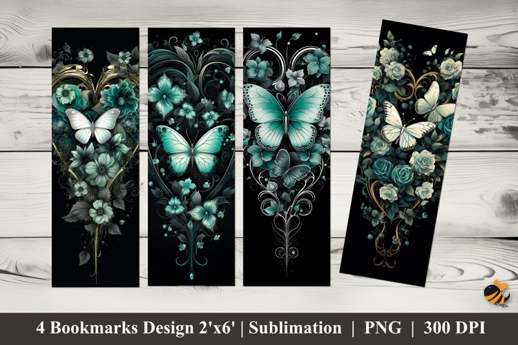 Glare Butterfly Bookmarks Sublimation Design