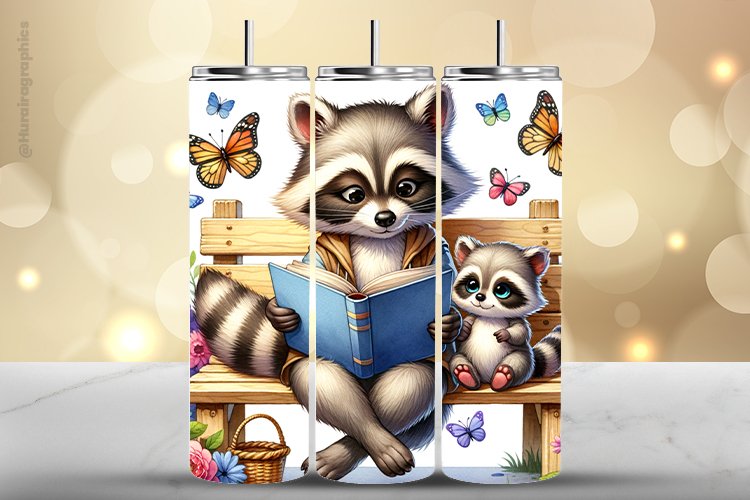 Raccon Tumbler Wrap| Tumbler Sublimation Wrap