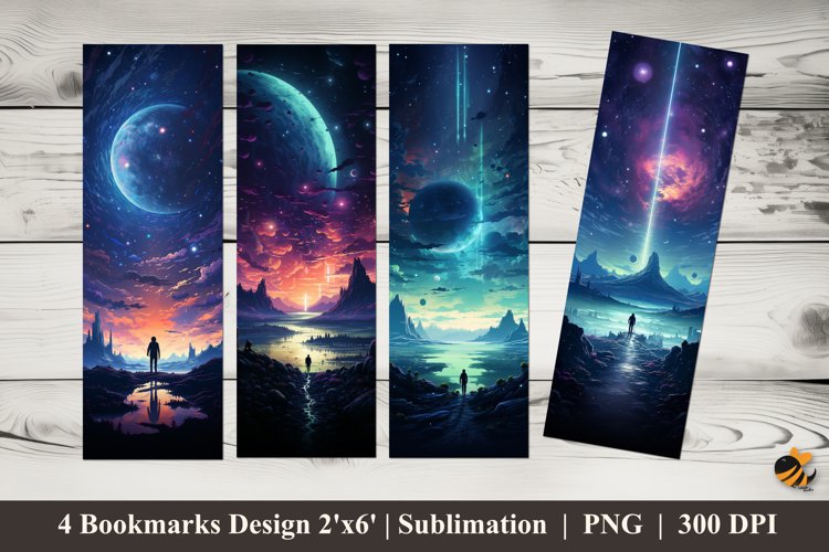 Cinematic Poster Bookmarks Sublimation Design example image 1
