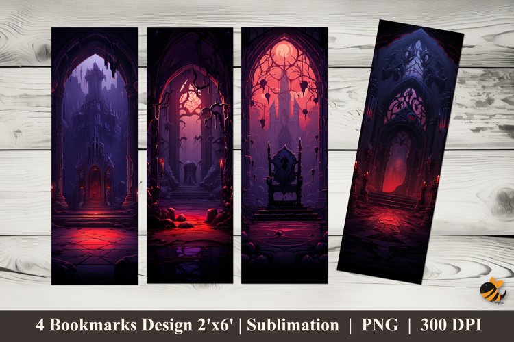 Horror Room Bookmarks Sublimation Design