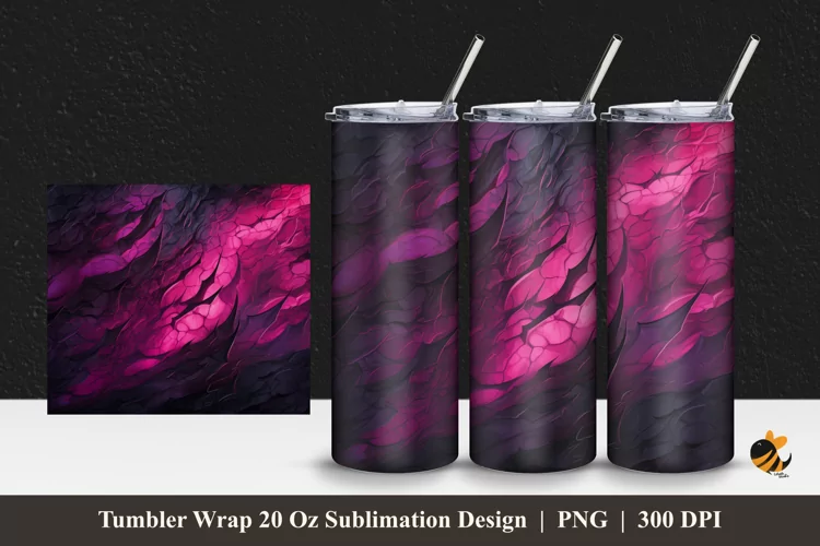 Dragon Skin Tumbler Wrap Sublimation Design 1