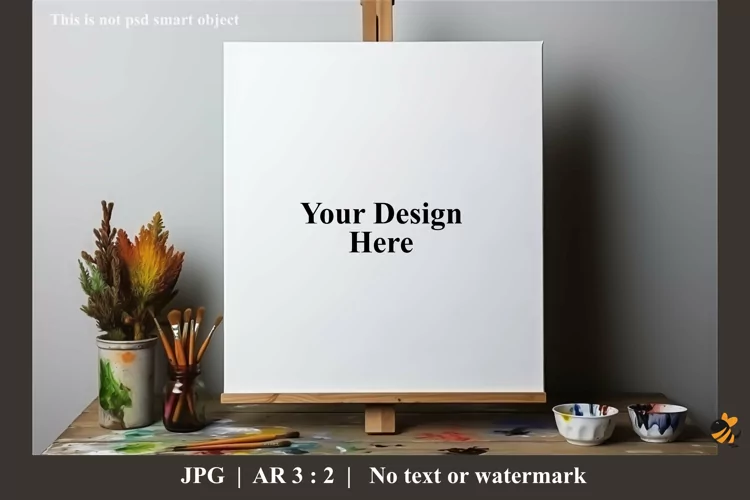 Panel Canvas Mockup Design Illustration 1