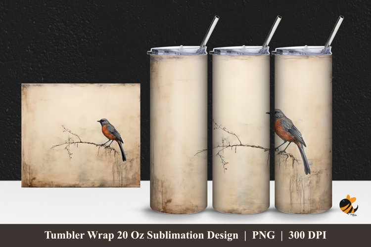 Old Times Tumbler Wrap Sublimation Design 1 example image 1