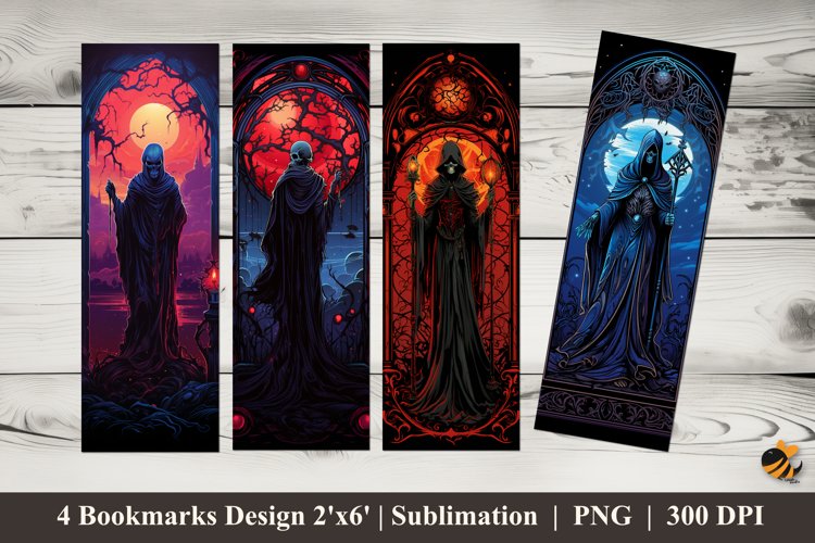 Mysterious Person Bookmarks Sublimation Design