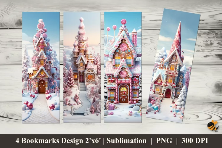 Fantasy House Bookmarks Sublimation Design