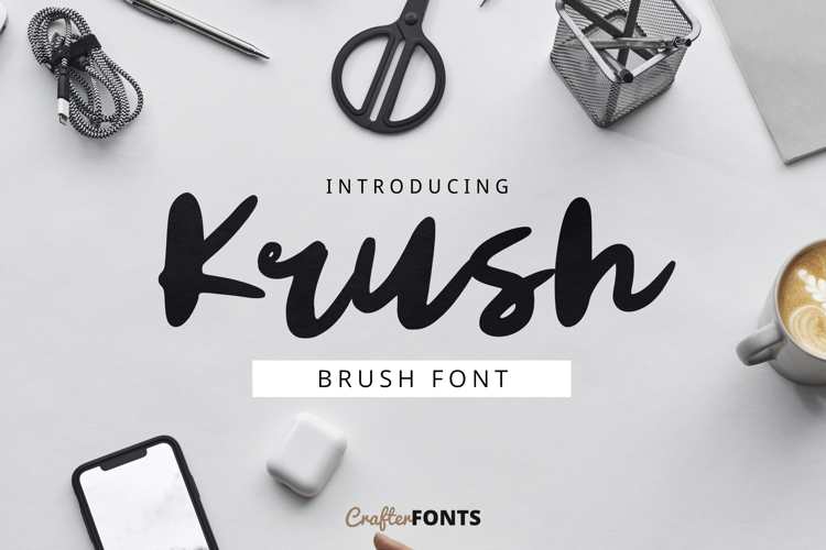 Krush Modern Brush Font