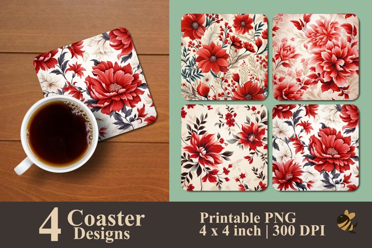 Red Flower Clipart Image 10