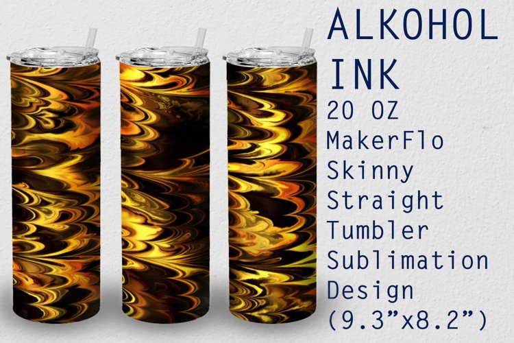 Alcohol Ink Tumbler Wrap Image 2