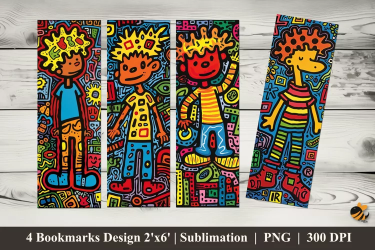 Cute Child Bookmarks Sublimation Design