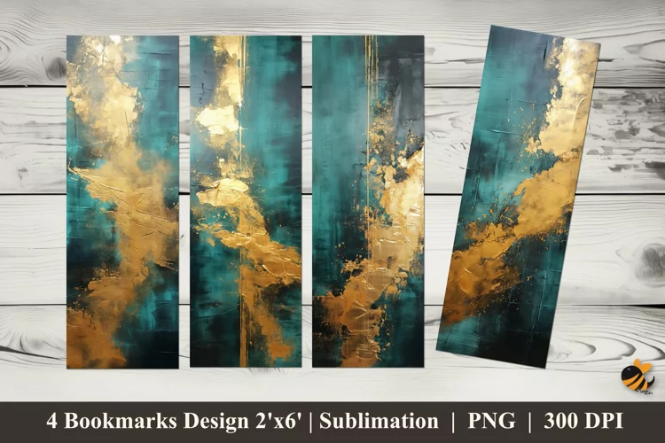Painting Scribbles Bookmarks Sublimation Design