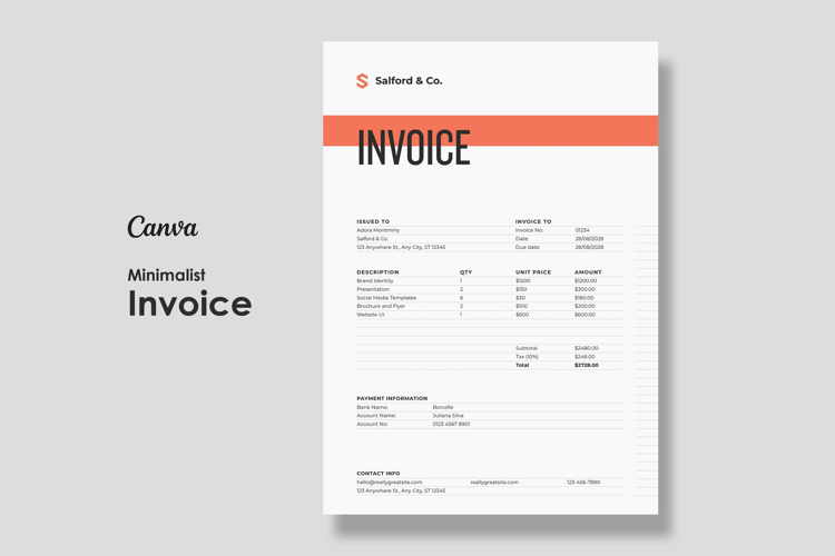 Editable Invoice Template Image 20