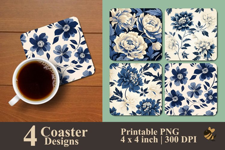 Blue Flowers Clipart Image 3