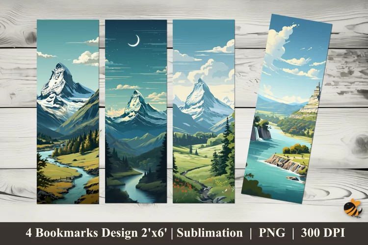Fresh Morning Bookmarks Sublimation Design