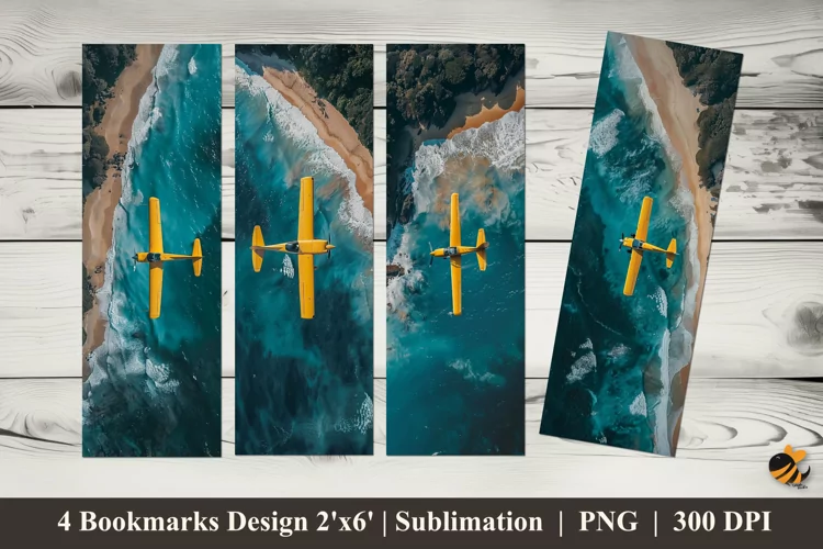 Fly Soaring Bookmark Sublimation Design