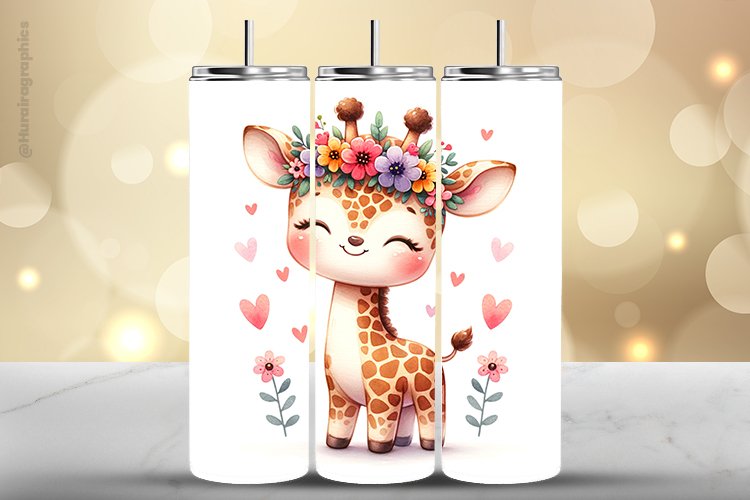 Girraffe Tumbler Wrap| Tumbler Sublimation Wrap