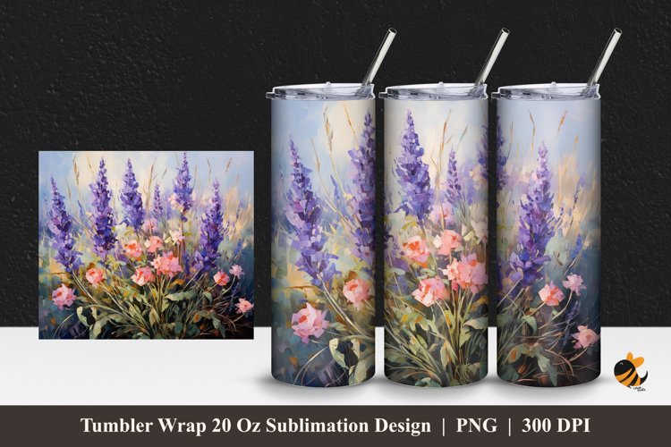 Elegant Rose Tumbler Wrap Sublimation Design 1