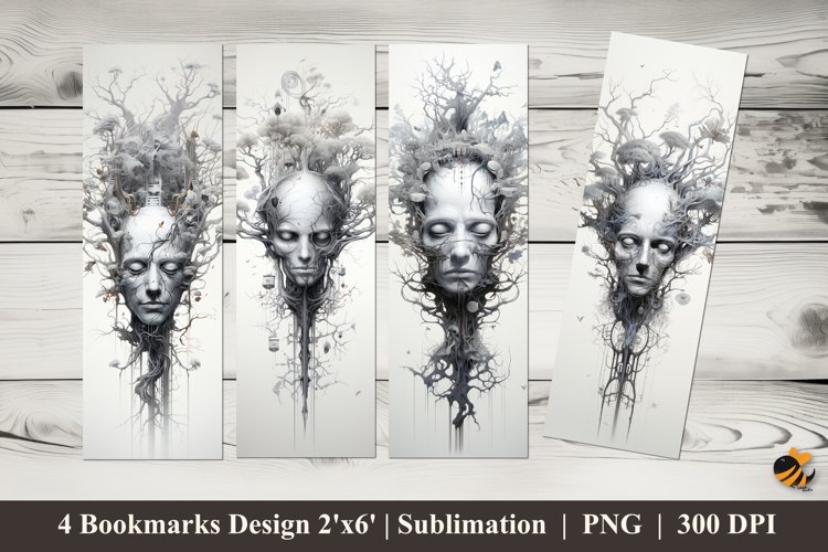 Tattoo Imagination Bookmarks Sublimation Design example image 1