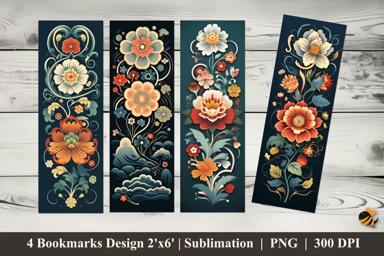 Traditional Batik Bookmarks Sublimation Design