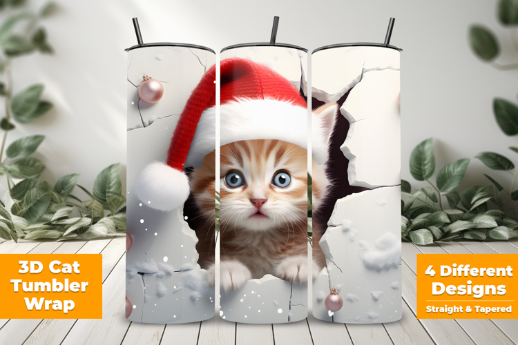 Christmas Cat Drawing Image 22