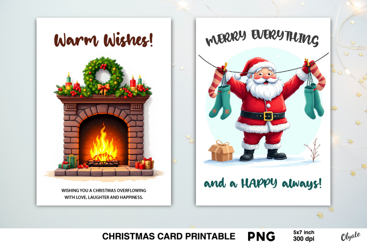 Christmas Celebration Card PNG