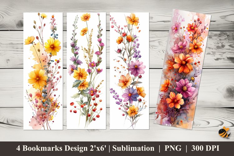 American beauty berry Bookmarks Sublimation Design