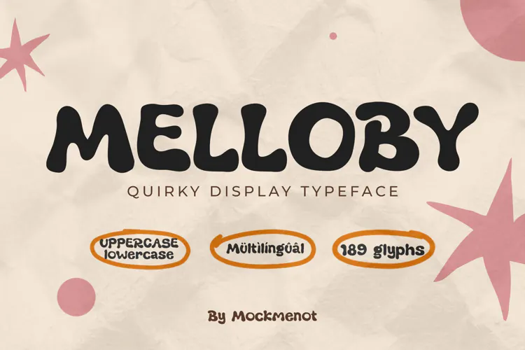 Melloby Quirky Display Typeface