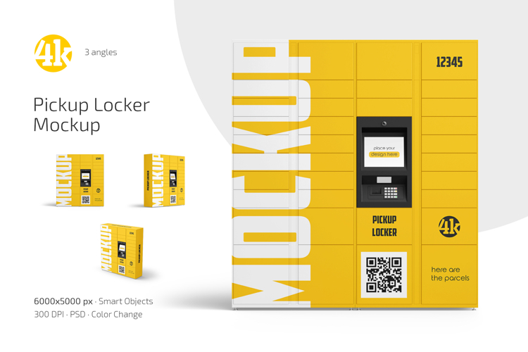Pickup Locker Mockup Set