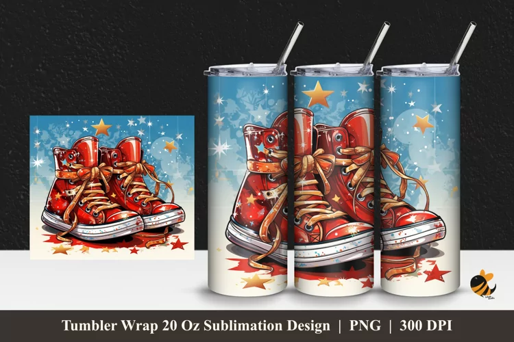 Winter Footwear Tumbler Wrap Sublimation Design 1