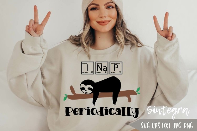 I Nap Periodically, Funny Periodic Chemist Table With Sloth